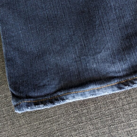 Goldsign Misfit Straight Leg Stretch Blue Jeans - Picture 8 of 14